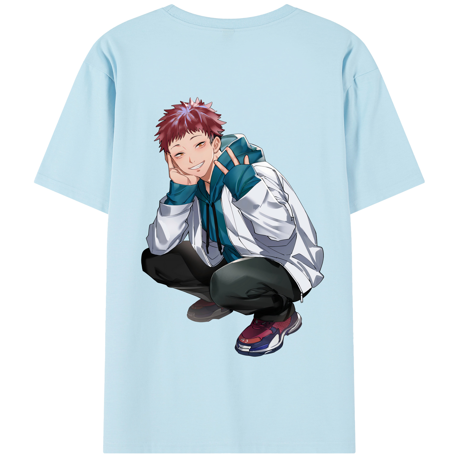 （画像用） 呪術廻戦 Jujutsu Kaisen 綿100％半袖Tシャツ（背面プリント）